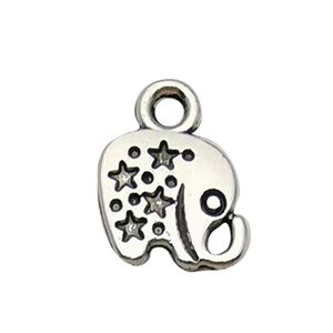 Silver Elephant Charm
